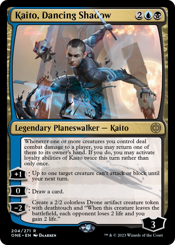 Kaito, Dancing Shadow (Promo Pack) [Phyrexia: All Will Be One Promos] | Galaxy Games LLC