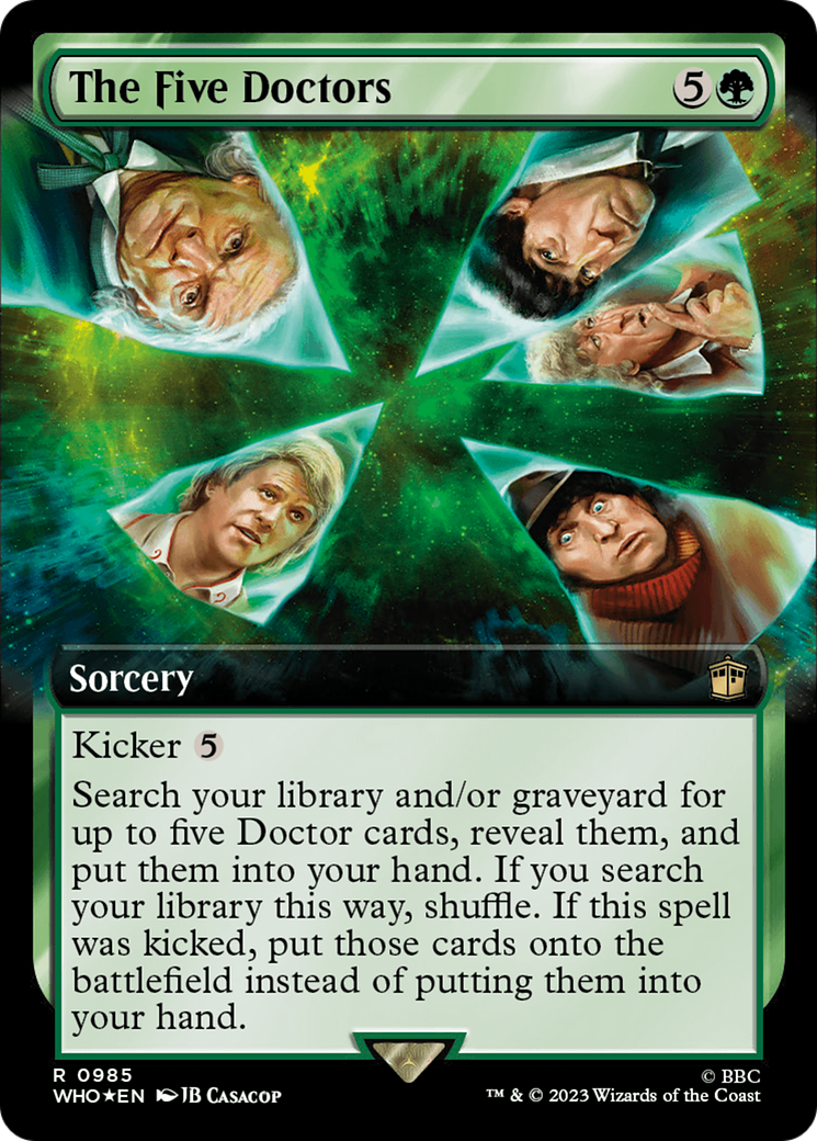 The Five Doctors (Extended Art) (Surge Foil) [Doctor Who] | Galaxy Games LLC