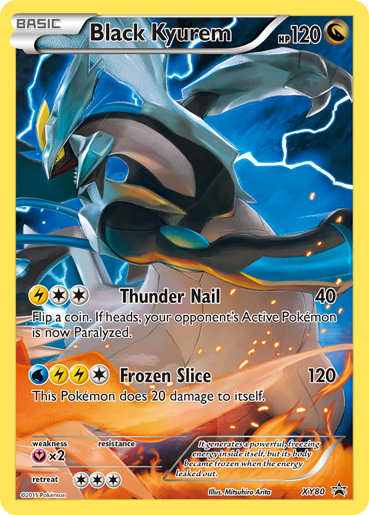 Black Kyurem (XY80) (Full Art Promo) [XY: Black Star Promos] | Galaxy Games LLC