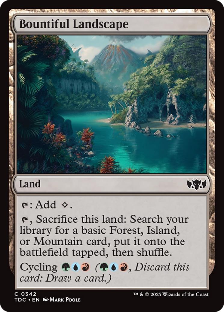 Bountiful Landscape [Tarkir: Dragonstorm Commander] | Galaxy Games LLC