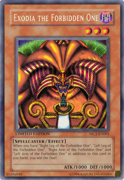 Exodia the Forbidden One [MC1-EN001] Secret Rare | Galaxy Games LLC