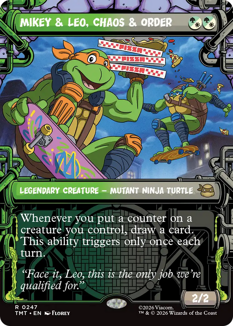 Mikey & Leo, Chaos & Order (Showcase) [Teenage Mutant Ninja Turtles] | Galaxy Games LLC