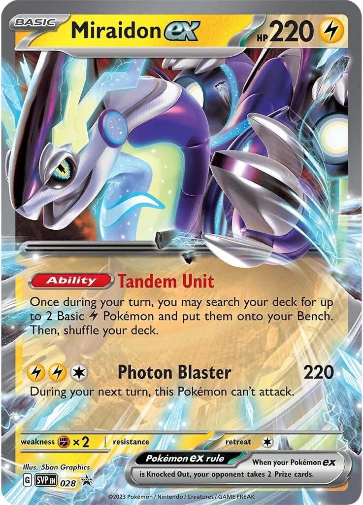 Miraidon ex (028) [Scarlet & Violet: Black Star Promos] | Galaxy Games LLC