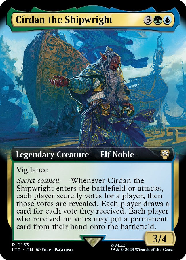 Cirdan the Shipwright (Extended Art) [The Lord of the Rings: Tales of Middle-Earth Commander] | Galaxy Games LLC