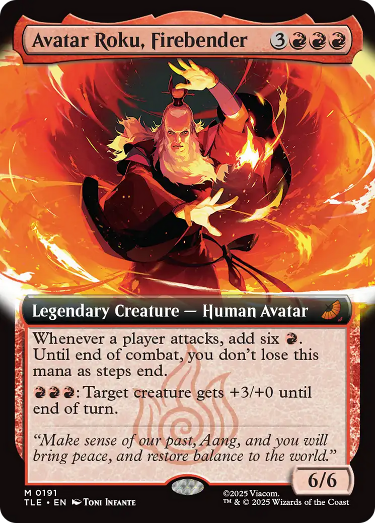 Avatar Roku, Firebender (Extended Art) [Avatar: The Last Airbender: Eternal-Legal] | Galaxy Games LLC