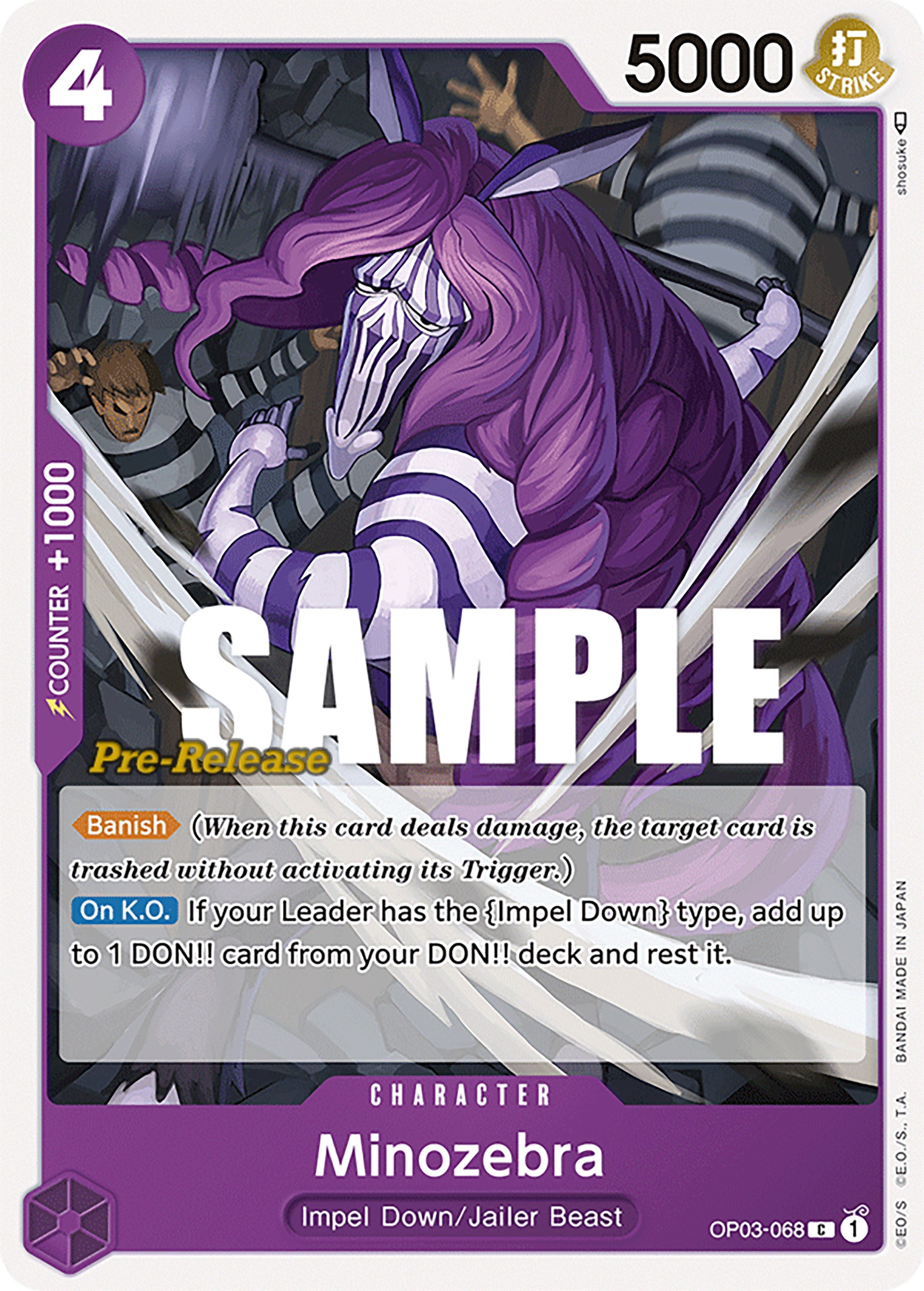 Minozebra [Pillars of Strength Pre-Release Cards] | Galaxy Games LLC