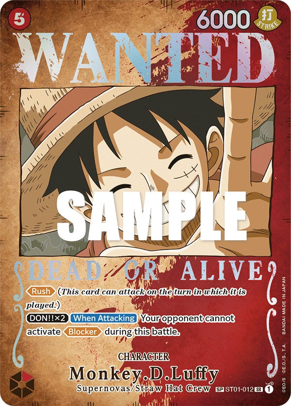 Monkey.D.Luffy (Wanted Poster) [Pillars of Strength] | Galaxy Games LLC