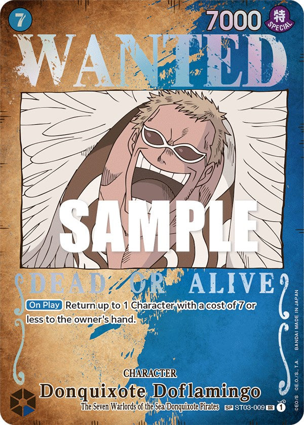 Donquixote Doflamingo (Wanted Poster) [Pillars of Strength] | Galaxy Games LLC