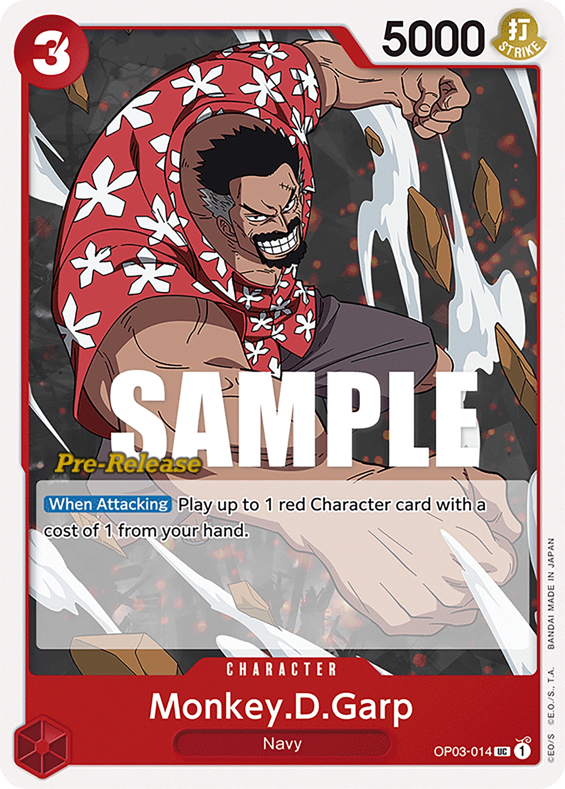 Monkey.D.Garp [Pillars of Strength Pre-Release Cards] | Galaxy Games LLC