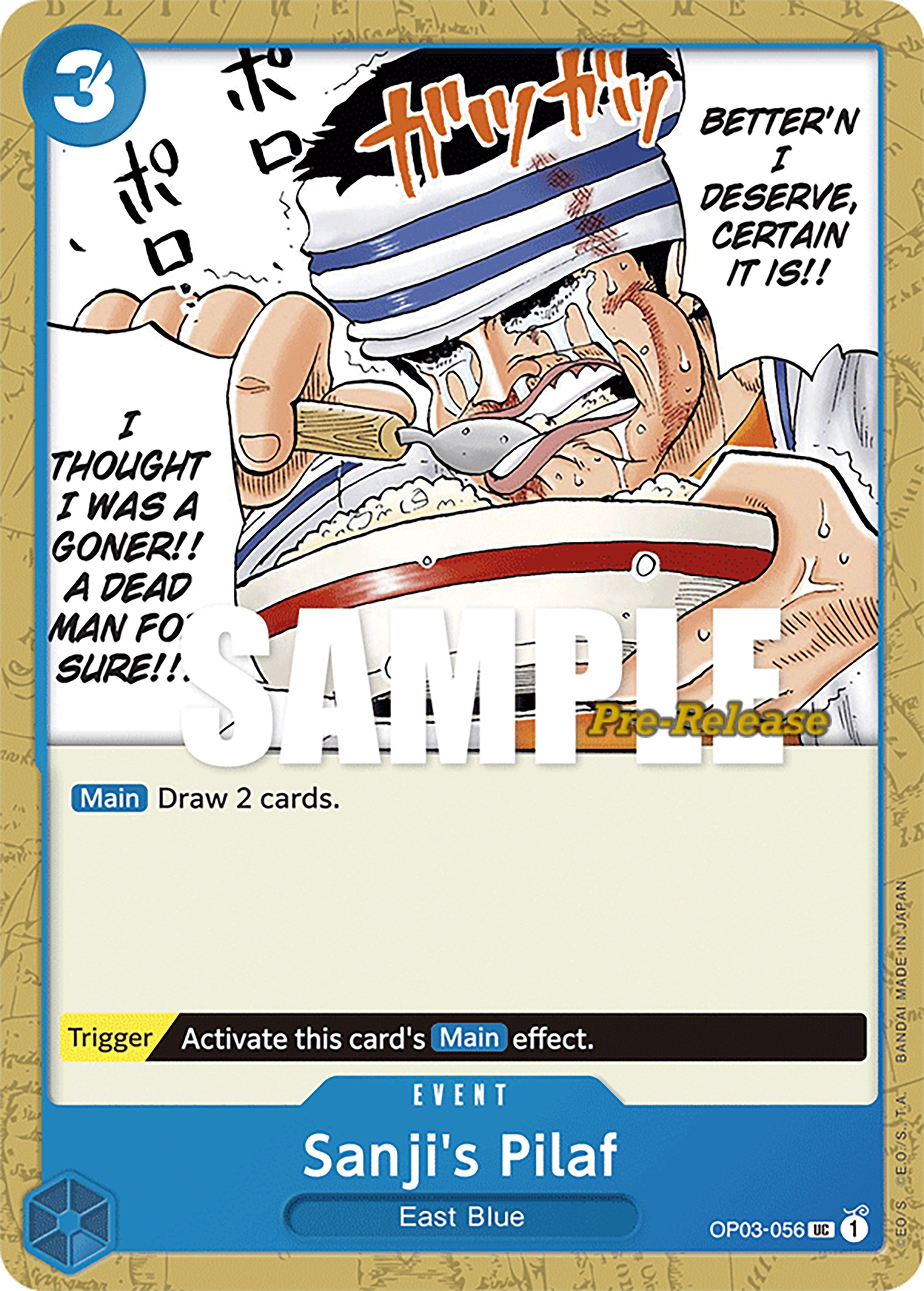 Sanji's Pilaf [Pillars of Strength Pre-Release Cards] | Galaxy Games LLC