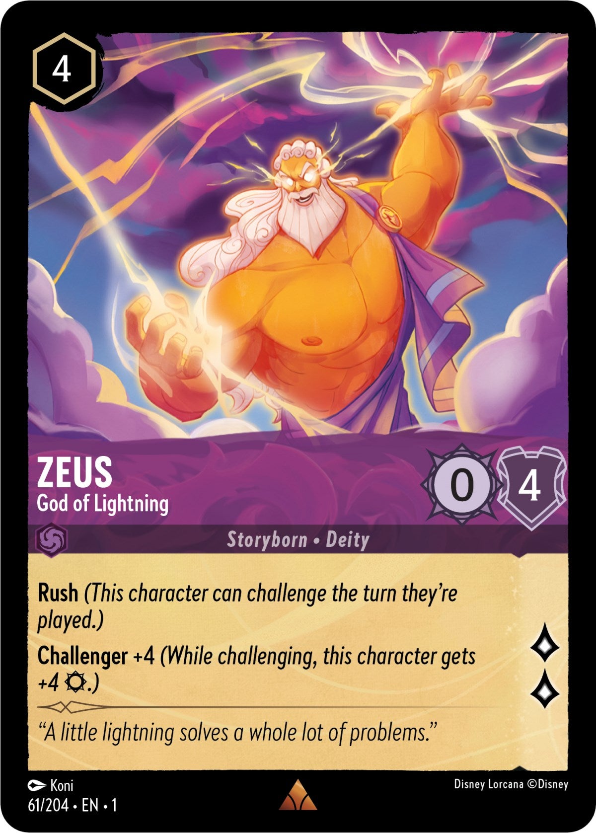 Zeus - God of Lightning (61/204) [The First Chapter] | Galaxy Games LLC