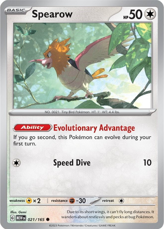 Spearow (021/165) [Scarlet & Violet 151] | Galaxy Games LLC