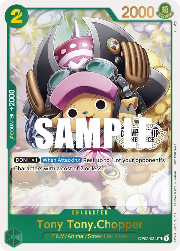 Tony Tony.Chopper (Store Championship Participation Pack) [One Piece Promotion Cards] | Galaxy Games LLC