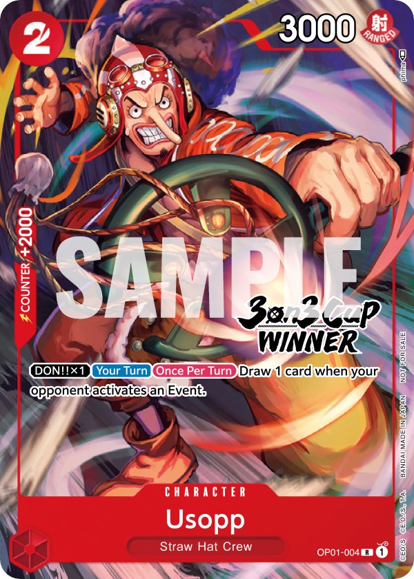 Usopp (3-on-3 Cup) [Winner] [One Piece Promotion Cards] | Galaxy Games LLC