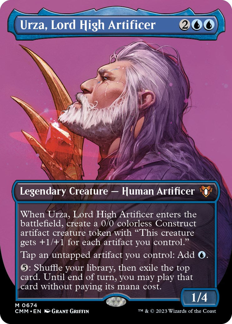 Urza, Lord High Artificer (Borderless Profile) [Commander Masters] | Galaxy Games LLC