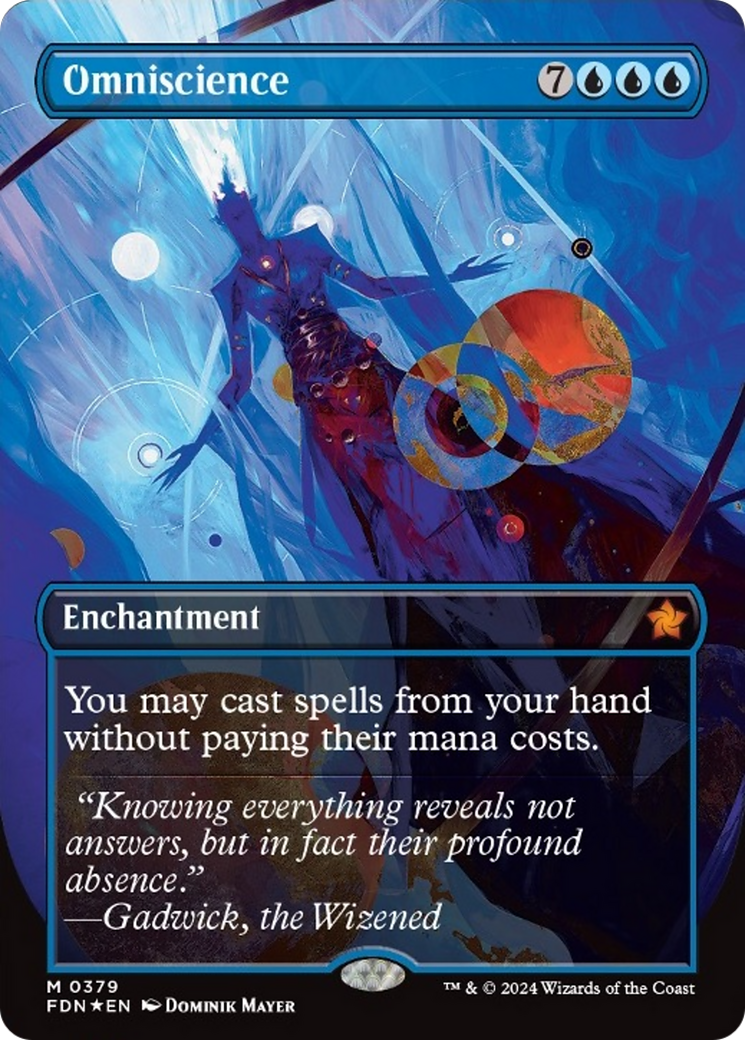 Omniscience (Borderless Mana Foil) [Foundations] | Galaxy Games LLC