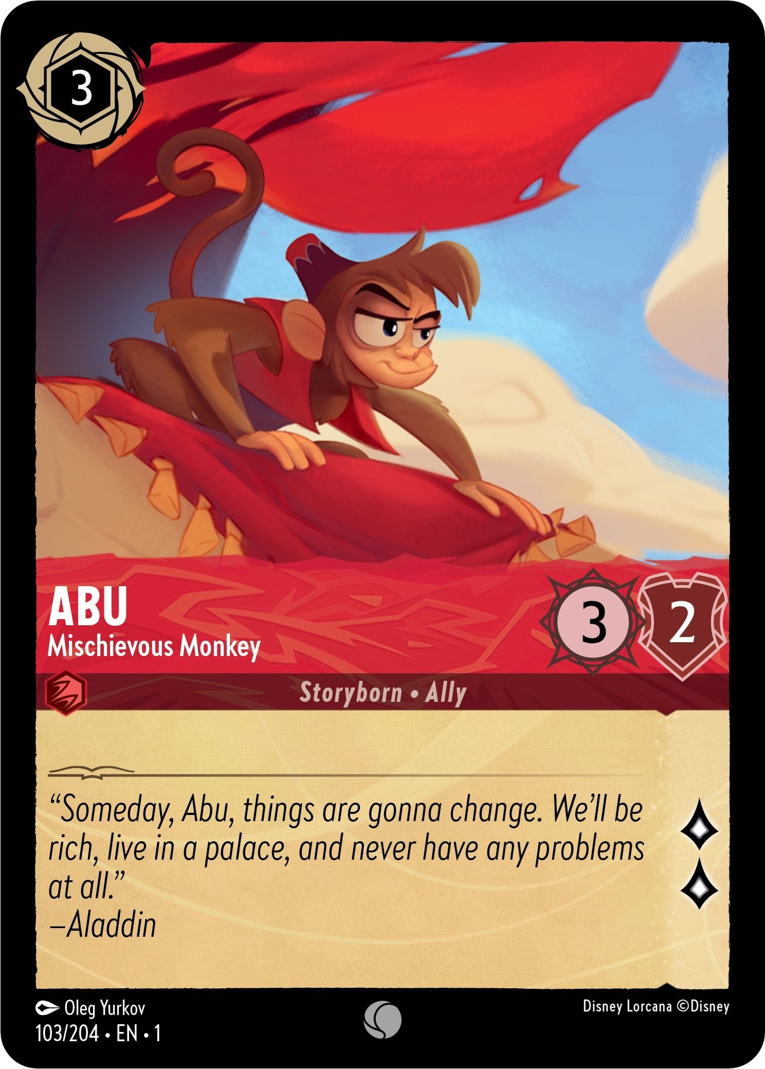 Abu - Mischievous Monkey (103/204) [The First Chapter] | Galaxy Games LLC