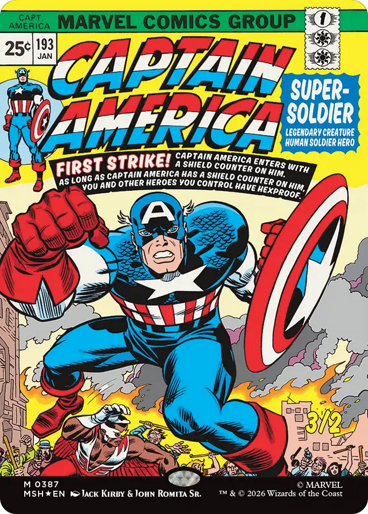 Captain America, Super-Soldier (Borderless) [Marvel Super Heroes] | Galaxy Games LLC