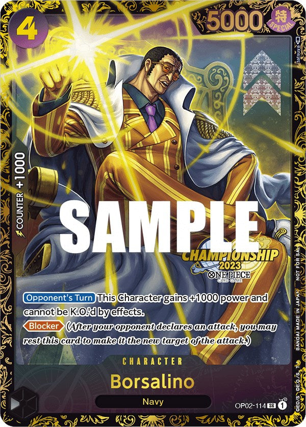 Borsalino (Championship 2023) [One Piece Promotion Cards] | Galaxy Games LLC