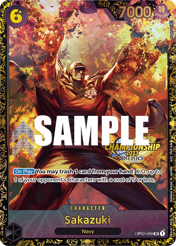 Sakazuki (Championship 2023) [One Piece Promotion Cards] | Galaxy Games LLC