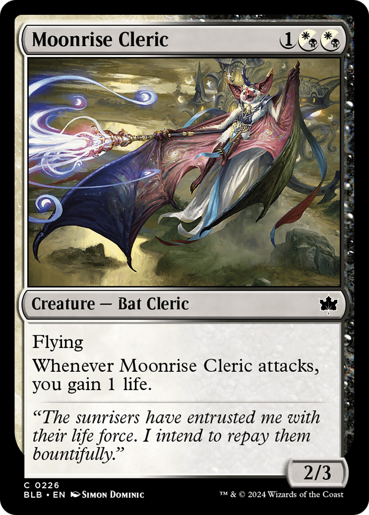 Moonrise Cleric [Bloomburrow] | Galaxy Games LLC