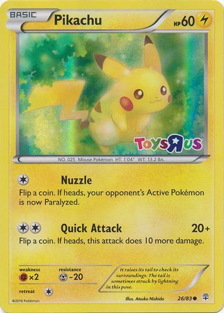 Pikachu (26/83) (Toys R Us Promo) [Miscellaneous Cards] | Galaxy Games LLC