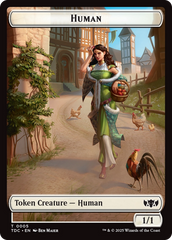 Human // Rat Double-Sided Token [Tarkir: Dragonstorm Commander Tokens] | Galaxy Games LLC