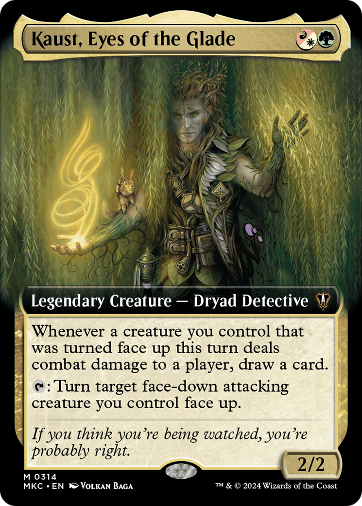 Kaust, Eyes of the Glade (Extended Art) [Murders at Karlov Manor Commander] | Galaxy Games LLC