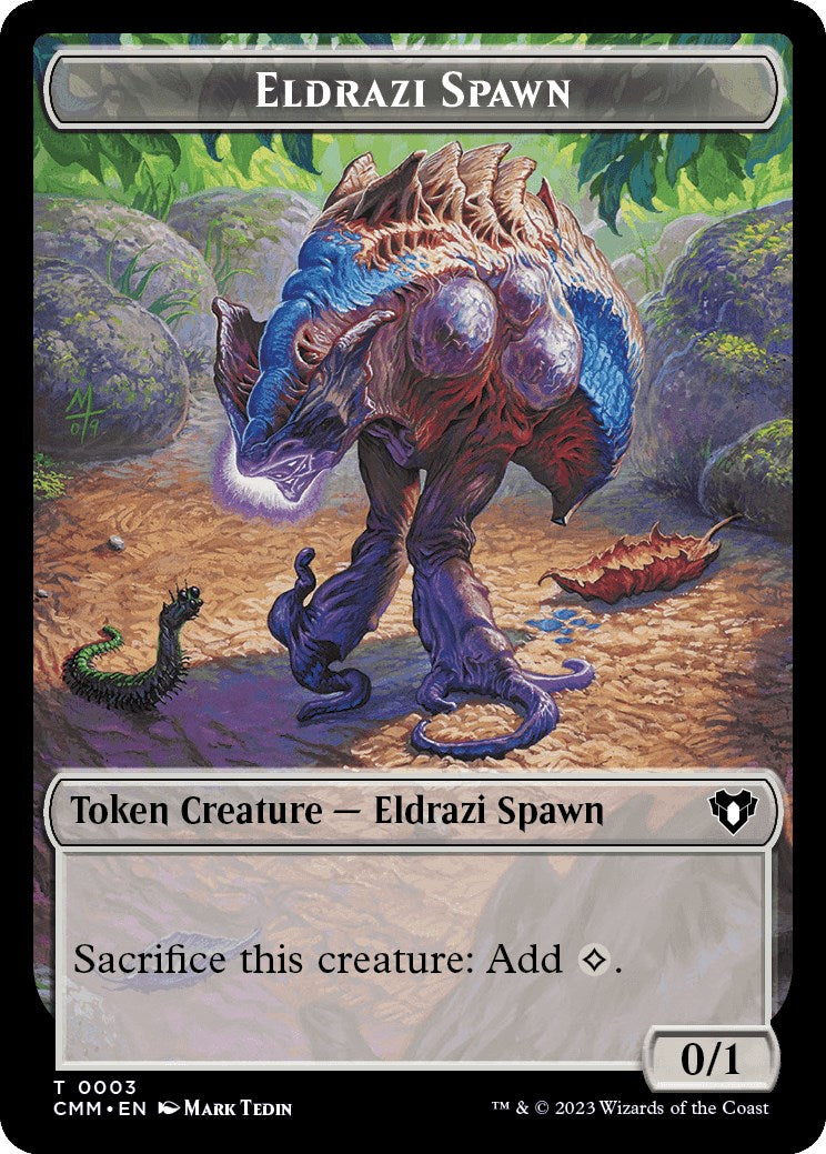 Eldrazi Spawn // Phyrexian Germ Double-Sided Token [Commander Masters Tokens] | Galaxy Games LLC