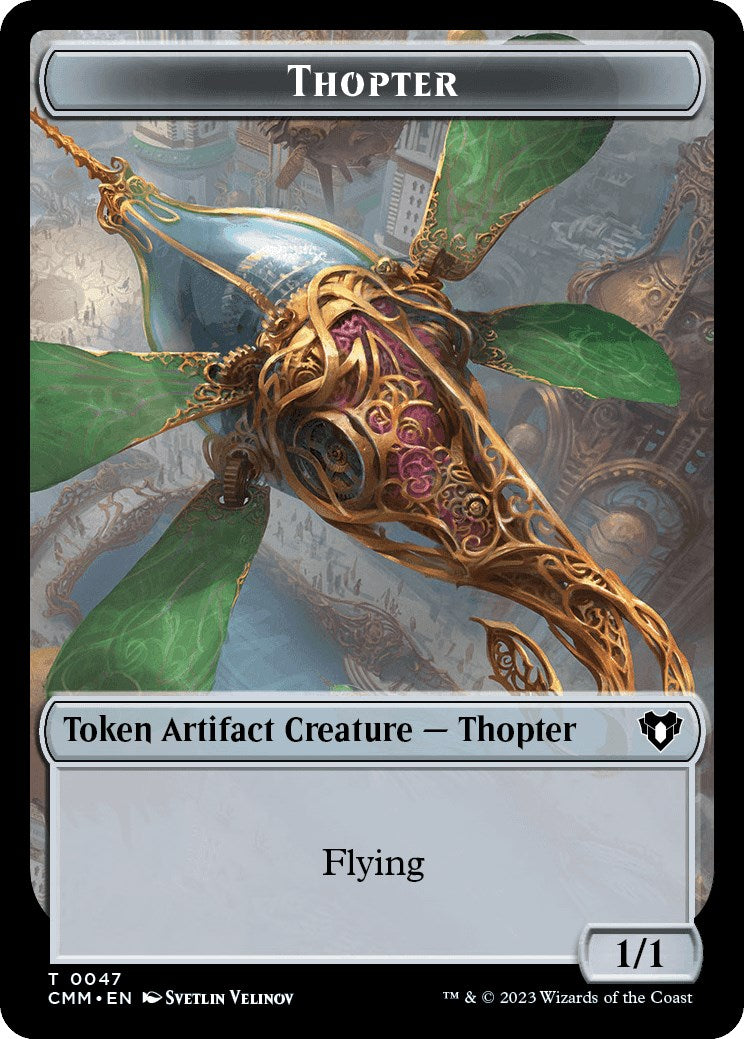 Thopter // Bird Illusion Double-Sided Token [Commander Masters Tokens] | Galaxy Games LLC