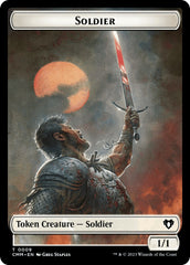 Soldier // Dragon (0020) Double-Sided Token [Commander Masters Tokens] | Galaxy Games LLC