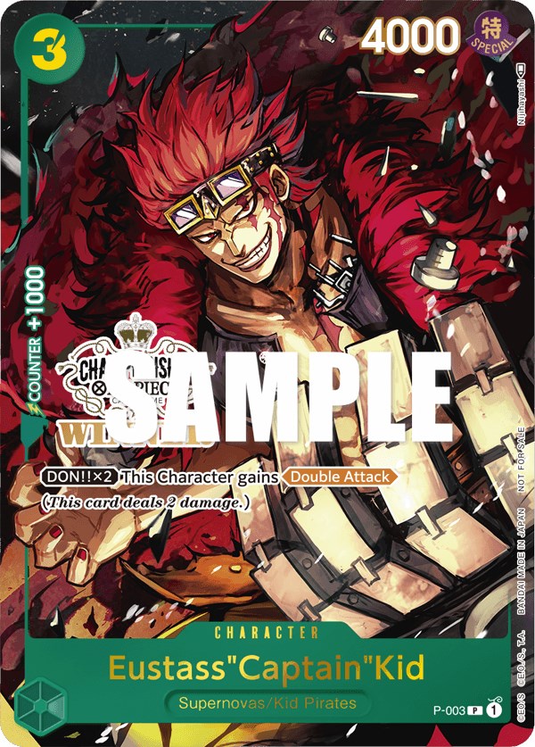Eustass"Captain"Kid (Store Championship Vol. 2) [Winner] [One Piece Promotion Cards] | Galaxy Games LLC