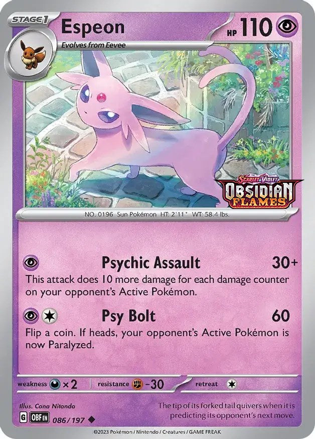 Espeon (086/197) (Best Buy Exclusive) [Scarlet & Violet: Black Star Promos] | Galaxy Games LLC