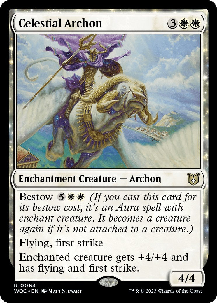 Celestial Archon [Wilds of Eldraine Commander] | Galaxy Games LLC