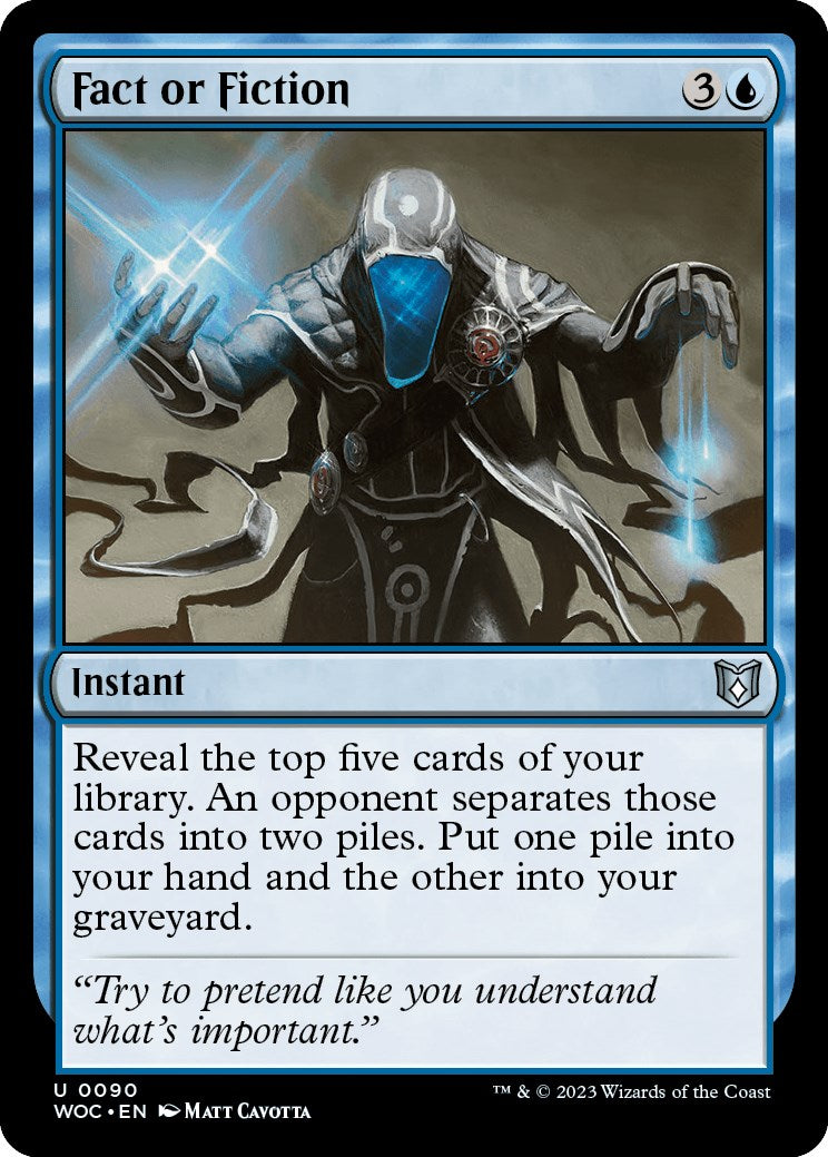 Fact or Fiction [Wilds of Eldraine Commander] | Galaxy Games LLC