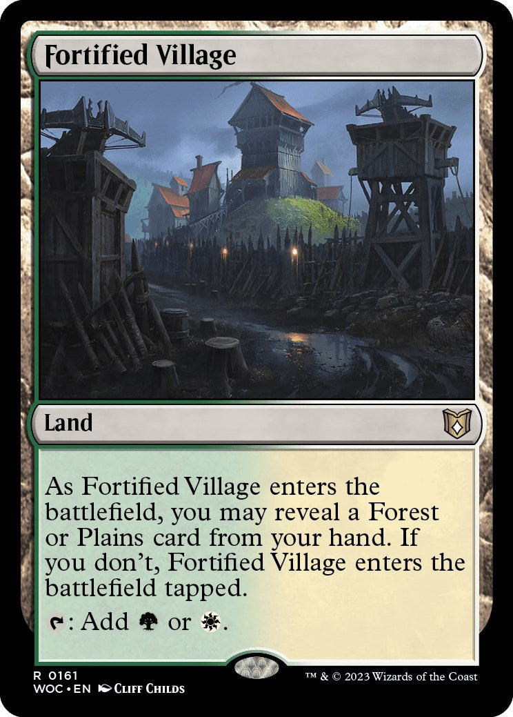 Fortified Village [Wilds of Eldraine Commander] | Galaxy Games LLC