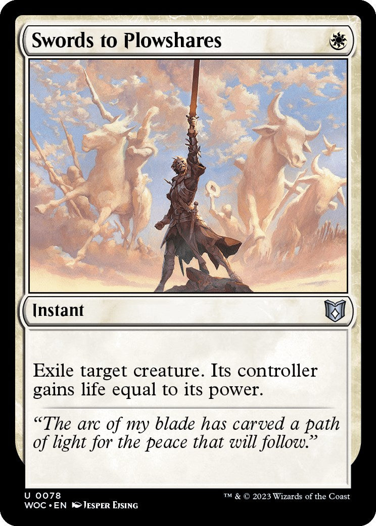 Swords to Plowshares [Wilds of Eldraine Commander] | Galaxy Games LLC