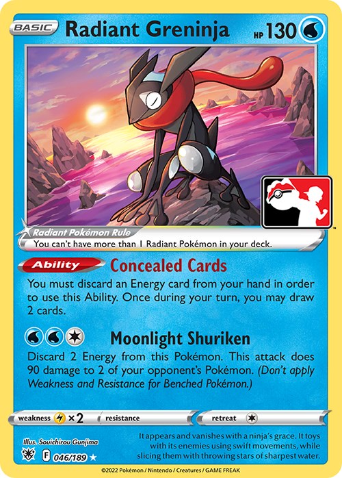 Radiant Greninja (046/189) [Prize Pack Series Three] | Galaxy Games LLC