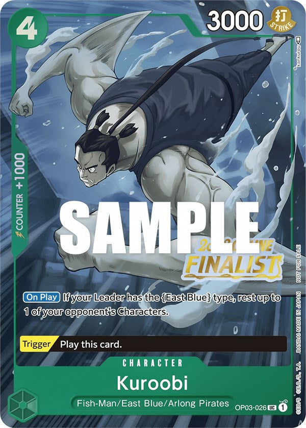 Kuroobi (Online Regional 2023) [Finalist] [One Piece Promotion Cards] | Galaxy Games LLC