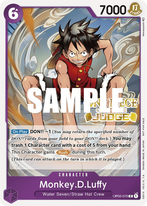 Monkey.D.Luffy (Judge Pack Vol. 2) [One Piece Promotion Cards] | Galaxy Games LLC