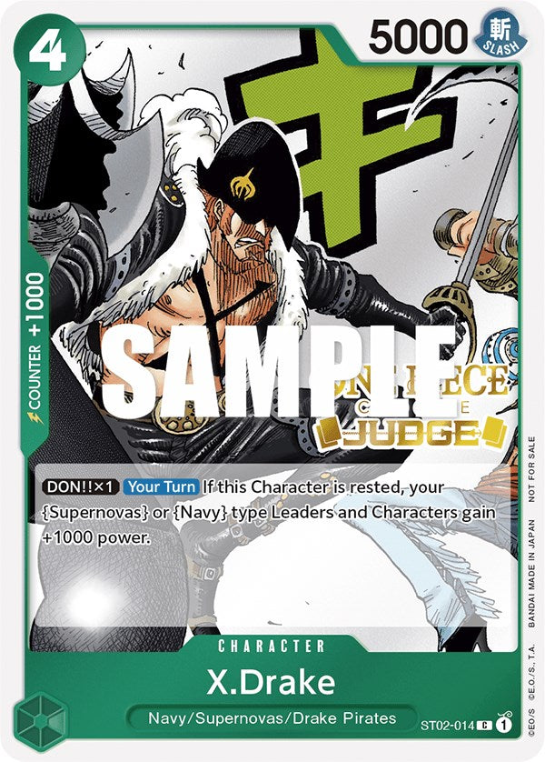 X.Drake (Judge Pack Vol. 2) [One Piece Promotion Cards] | Galaxy Games LLC