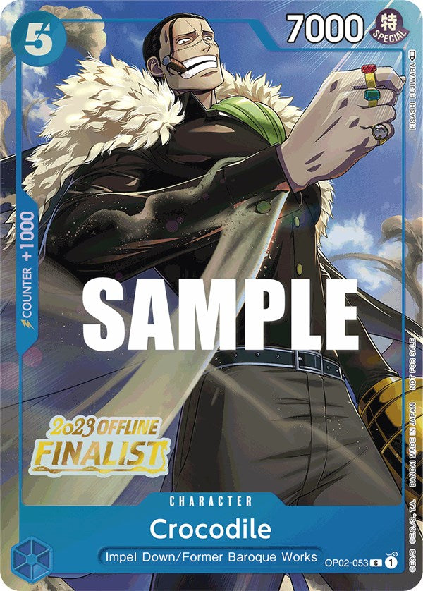 Crocodile (Offline Regional 2023) [Finalist] [One Piece Promotion Cards] | Galaxy Games LLC