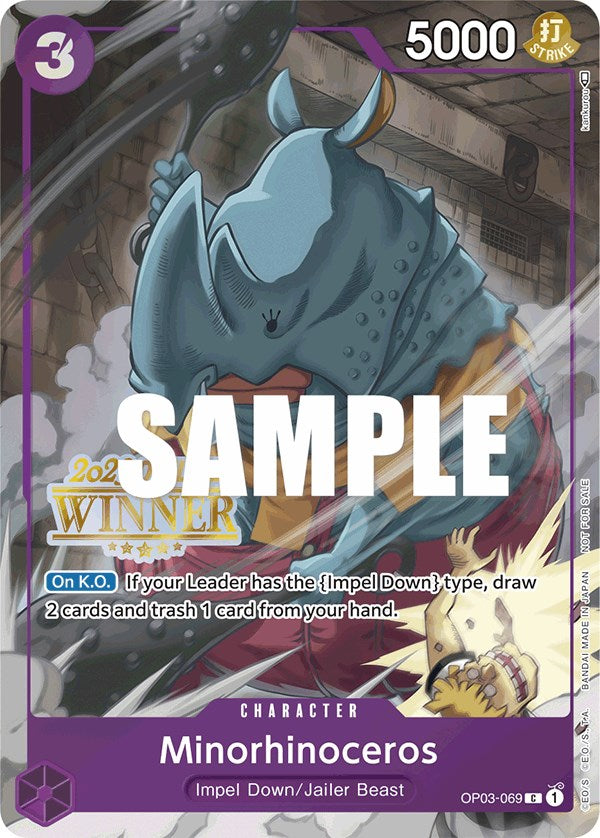 Minorhinoceros (Offline Regional 2023) [Winner] [One Piece Promotion Cards] | Galaxy Games LLC