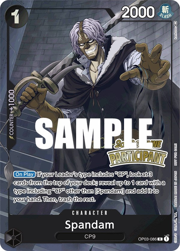 Spandam (Offline Regional 2023) [Participant] [One Piece Promotion Cards] | Galaxy Games LLC
