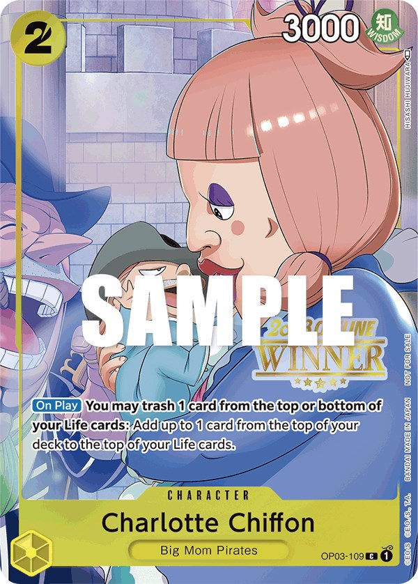 Charlotte Chiffon (Offline Regional 2023) [Winner] [One Piece Promotion Cards] | Galaxy Games LLC