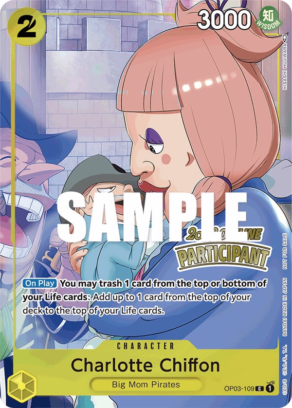 Charlotte Chiffon (Offline Regional 2023) [Participant] [One Piece Promotion Cards] | Galaxy Games LLC