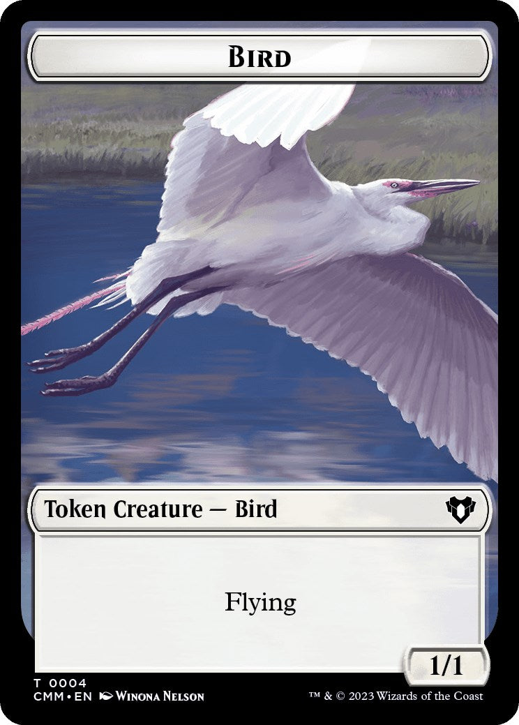 Bird // Goblin Double-Sided Token [Commander Masters Tokens] | Galaxy Games LLC