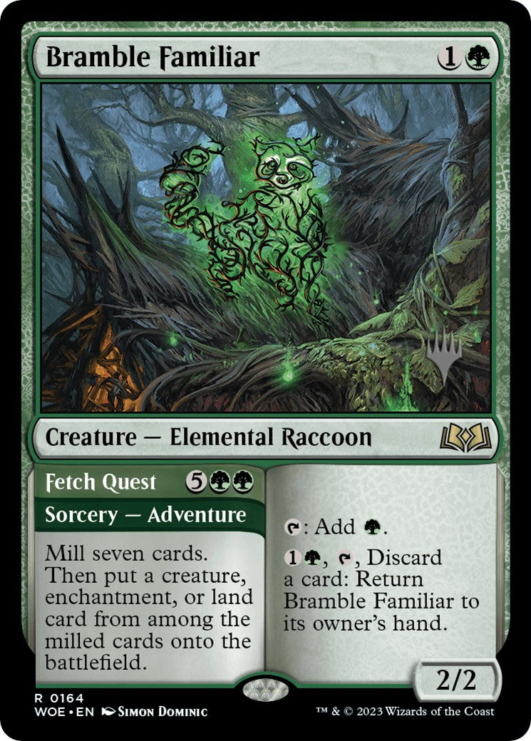 Bramble Familiar // Fetch Quest (Promo Pack) [Wilds of Eldraine Promos] | Galaxy Games LLC
