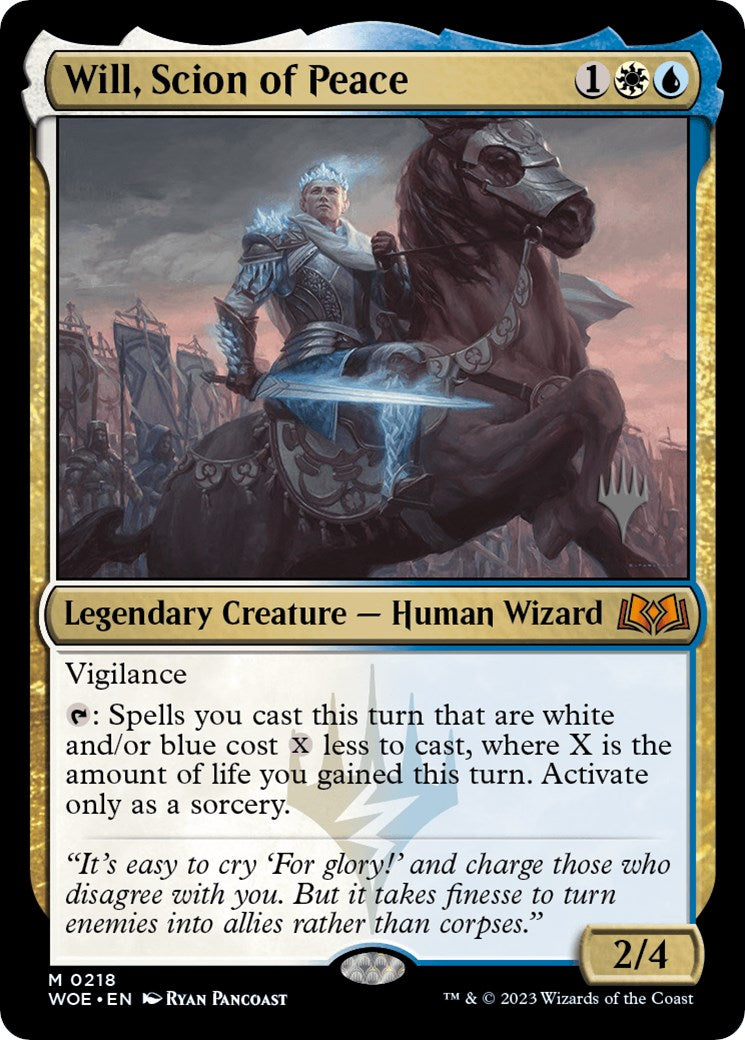 Will, Scion of Peace (Promo Pack) [Wilds of Eldraine Promos] | Galaxy Games LLC