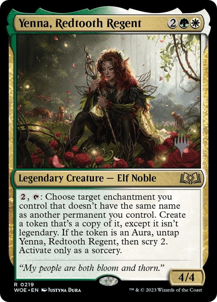 Yenna, Redtooth Regent (Promo Pack) [Wilds of Eldraine Promos] | Galaxy Games LLC